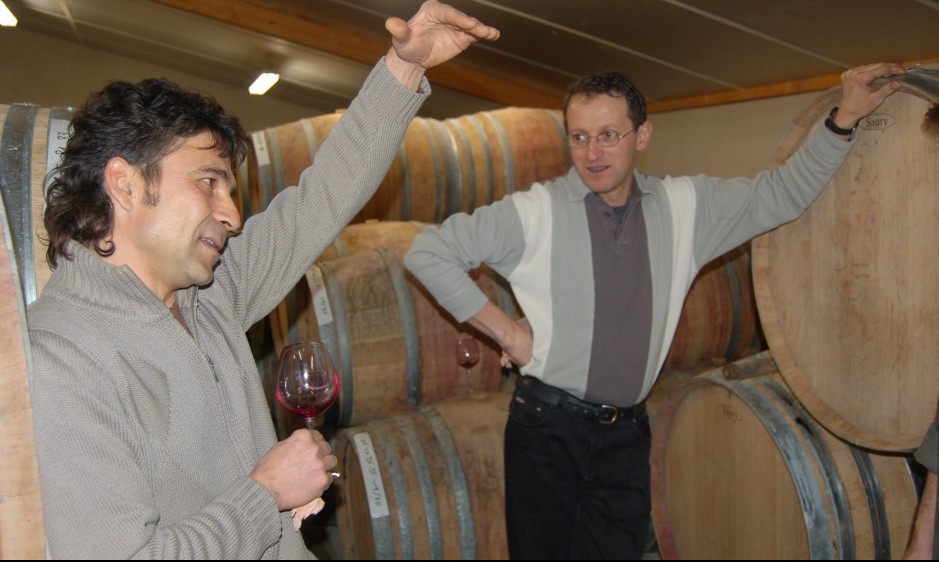 Daniel Fournié of Château Haut-Monplaisir with Pascal 