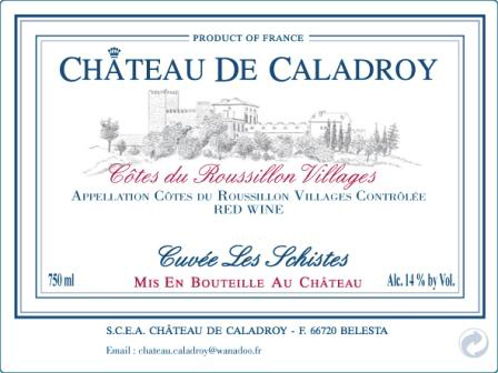 Château de Caladroy label