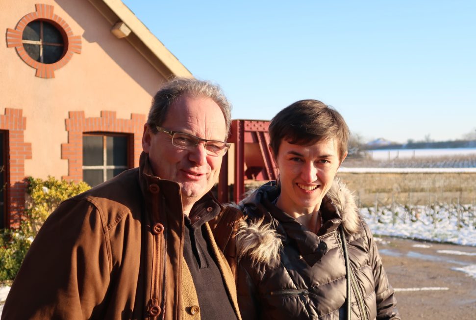 Philippe Secondé of Champagne Barnaut with Mélanie Pfister