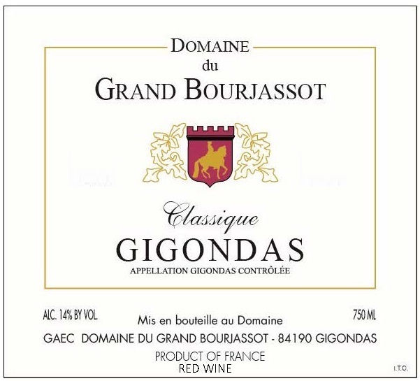 Domaine du Grand Bourjassot label