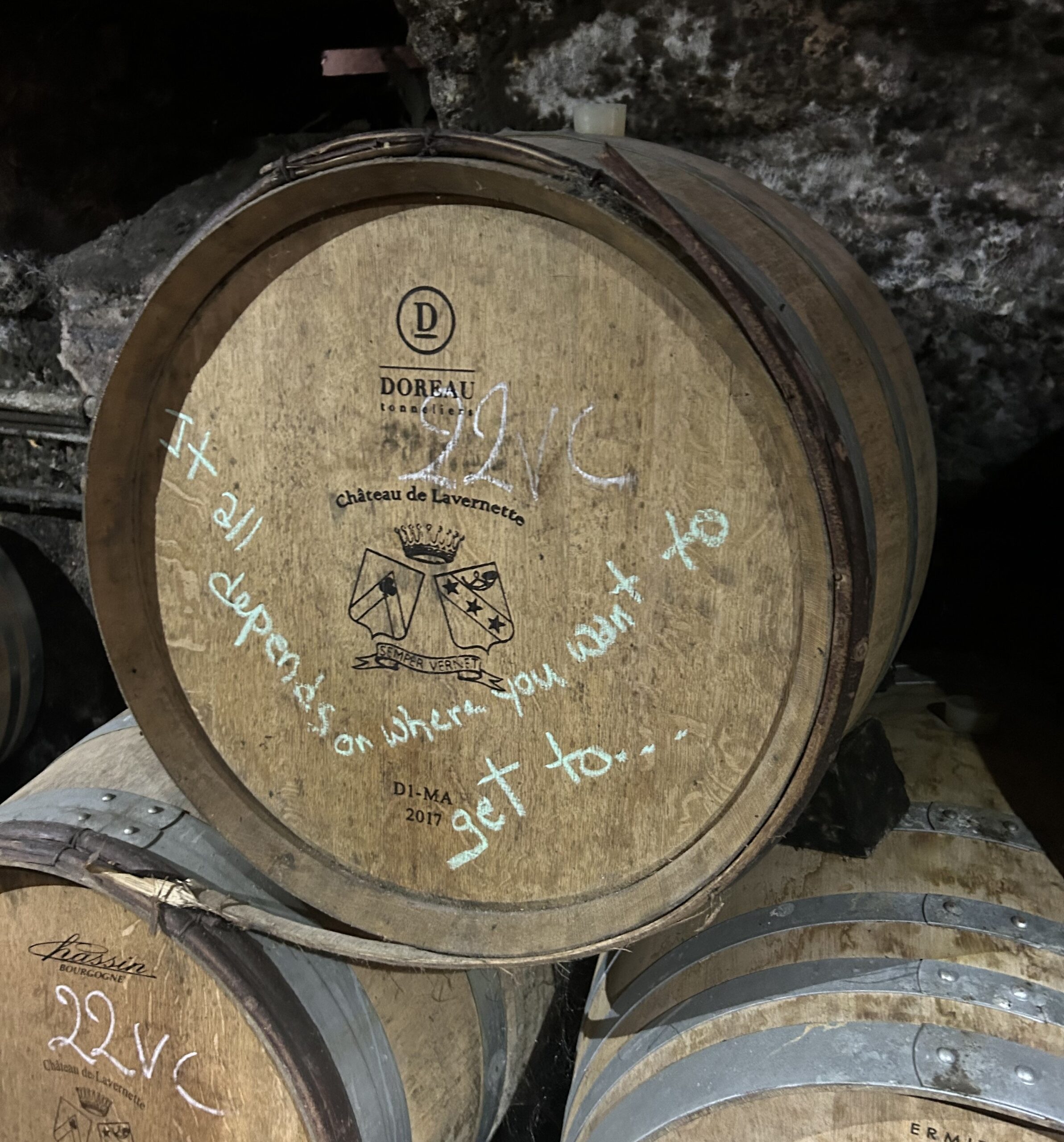 Chateau de Lavernette barrels