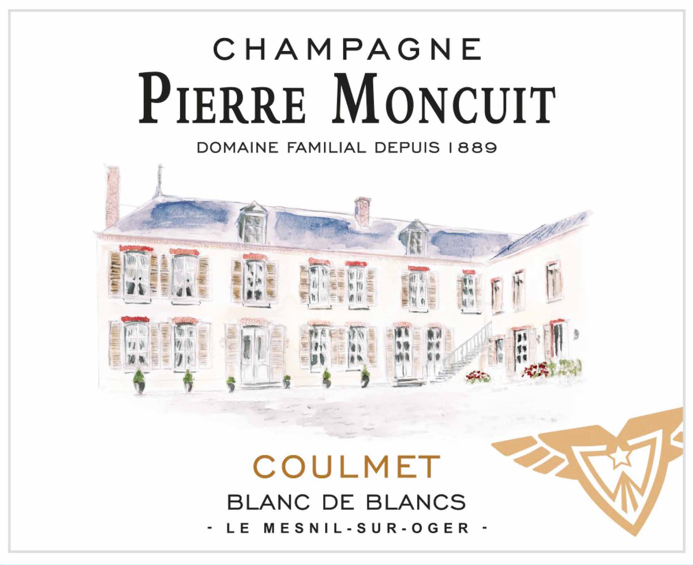 Champagne Pierre Moncuit Coulmet label