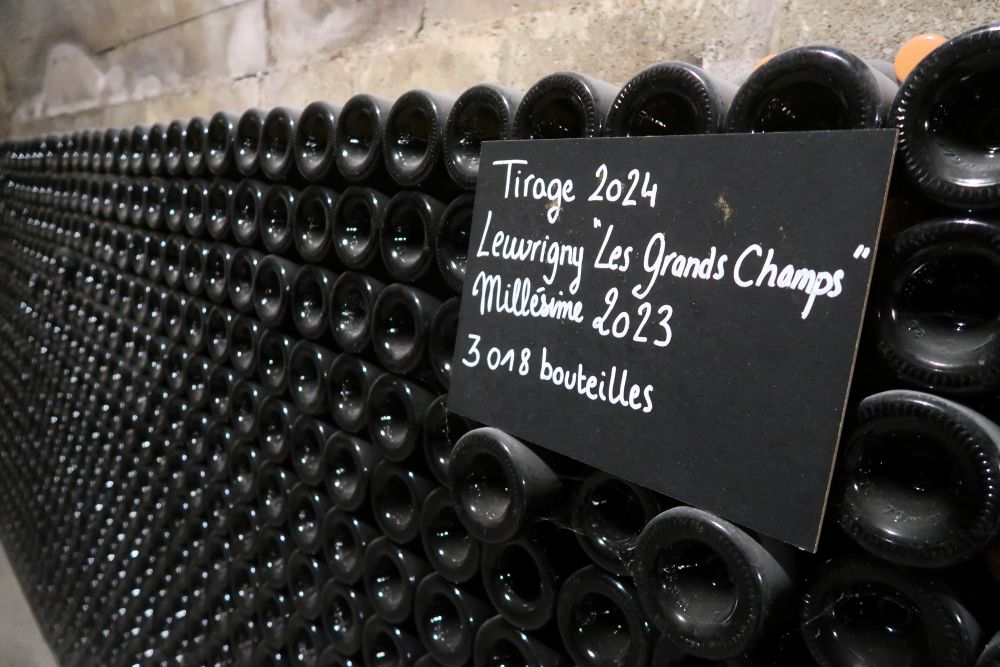 Champagne Thierry Fournier: Les Grands Champs resting sur latte